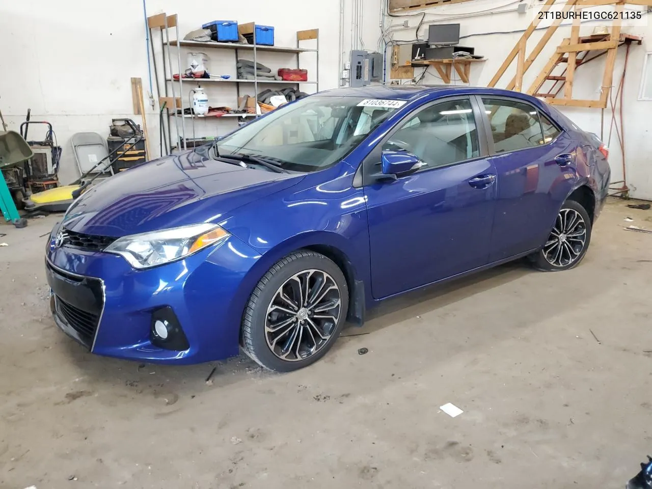 2016 Toyota Corolla L VIN: 2T1BURHE1GC621135 Lot: 81036744