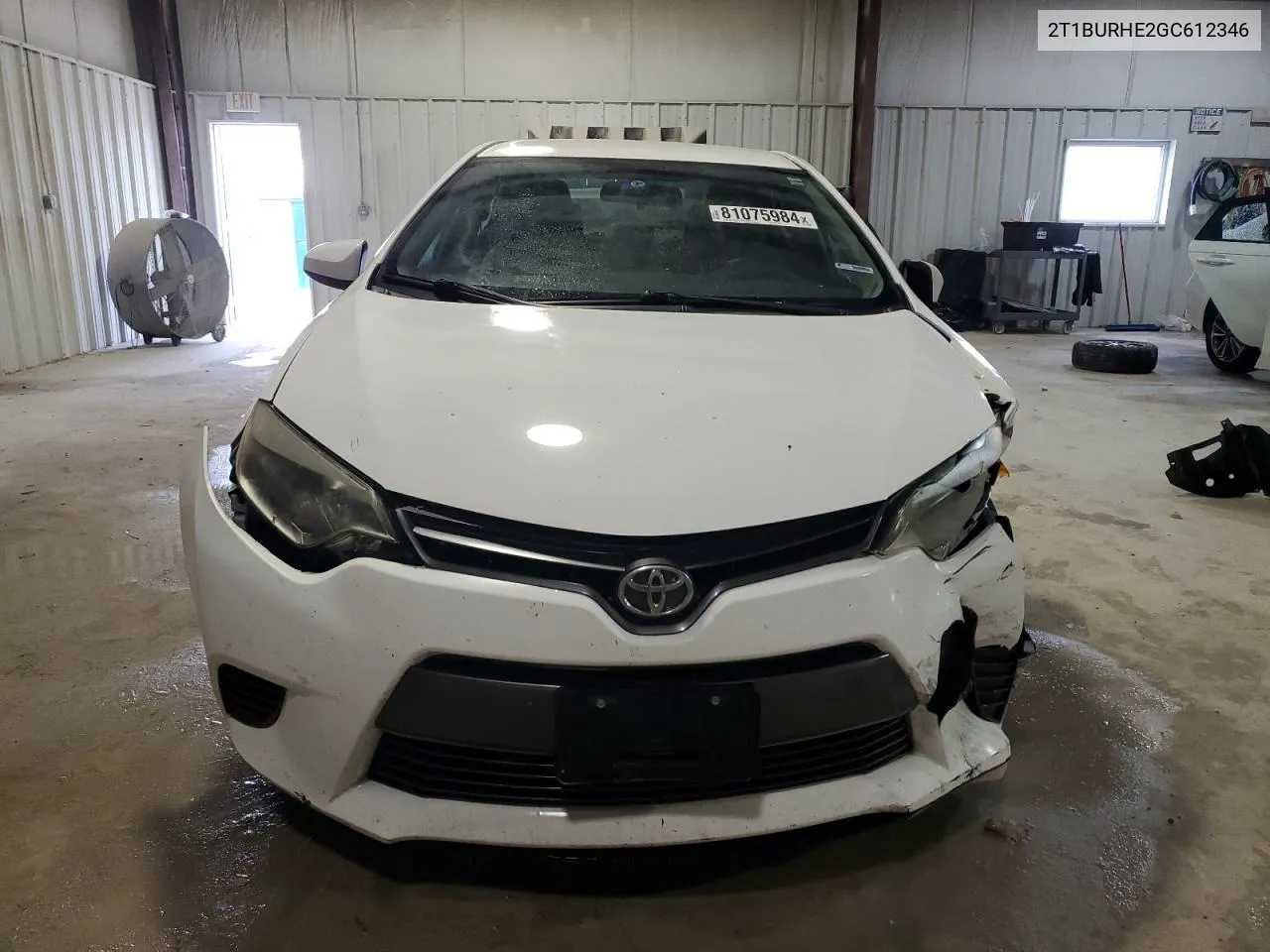 2016 Toyota Corolla L VIN: 2T1BURHE2GC612346 Lot: 81075984