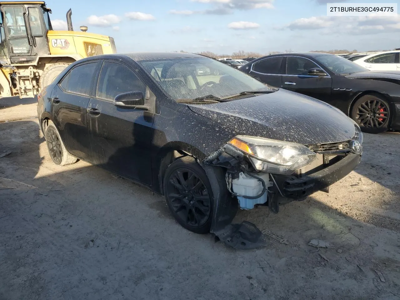 2016 Toyota Corolla L VIN: 2T1BURHE3GC494775 Lot: 81891523