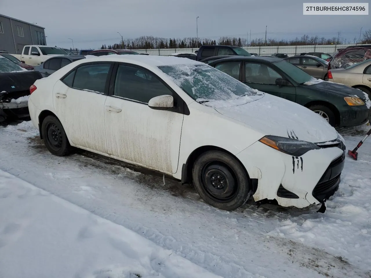 2017 Toyota Corolla L VIN: 2T1BURHE6HC874596 Lot: 41919884