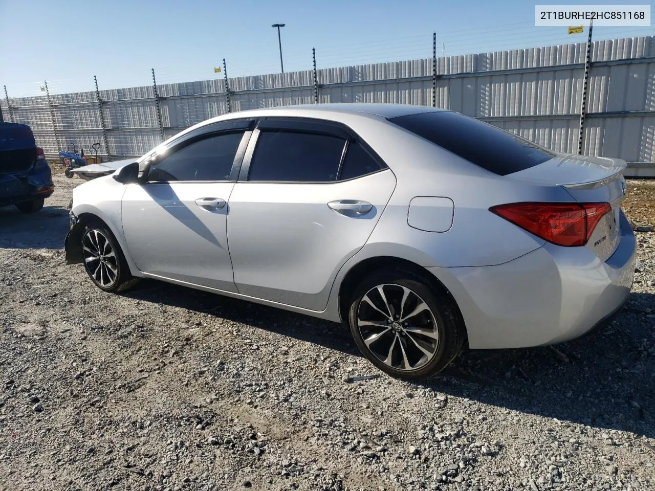 2017 Toyota Corolla L VIN: 2T1BURHE2HC851168 Lot: 48162114