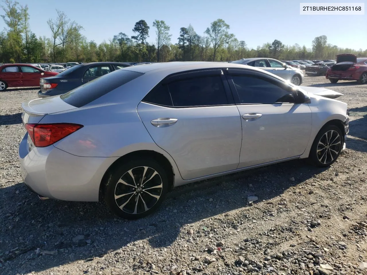 2017 Toyota Corolla L VIN: 2T1BURHE2HC851168 Lot: 48162114