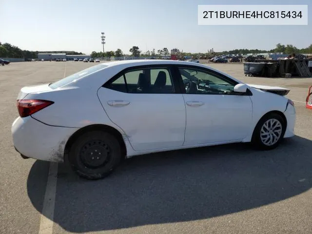 2017 Toyota Corolla L VIN: 2T1BURHE4HC815434 Lot: 56788494