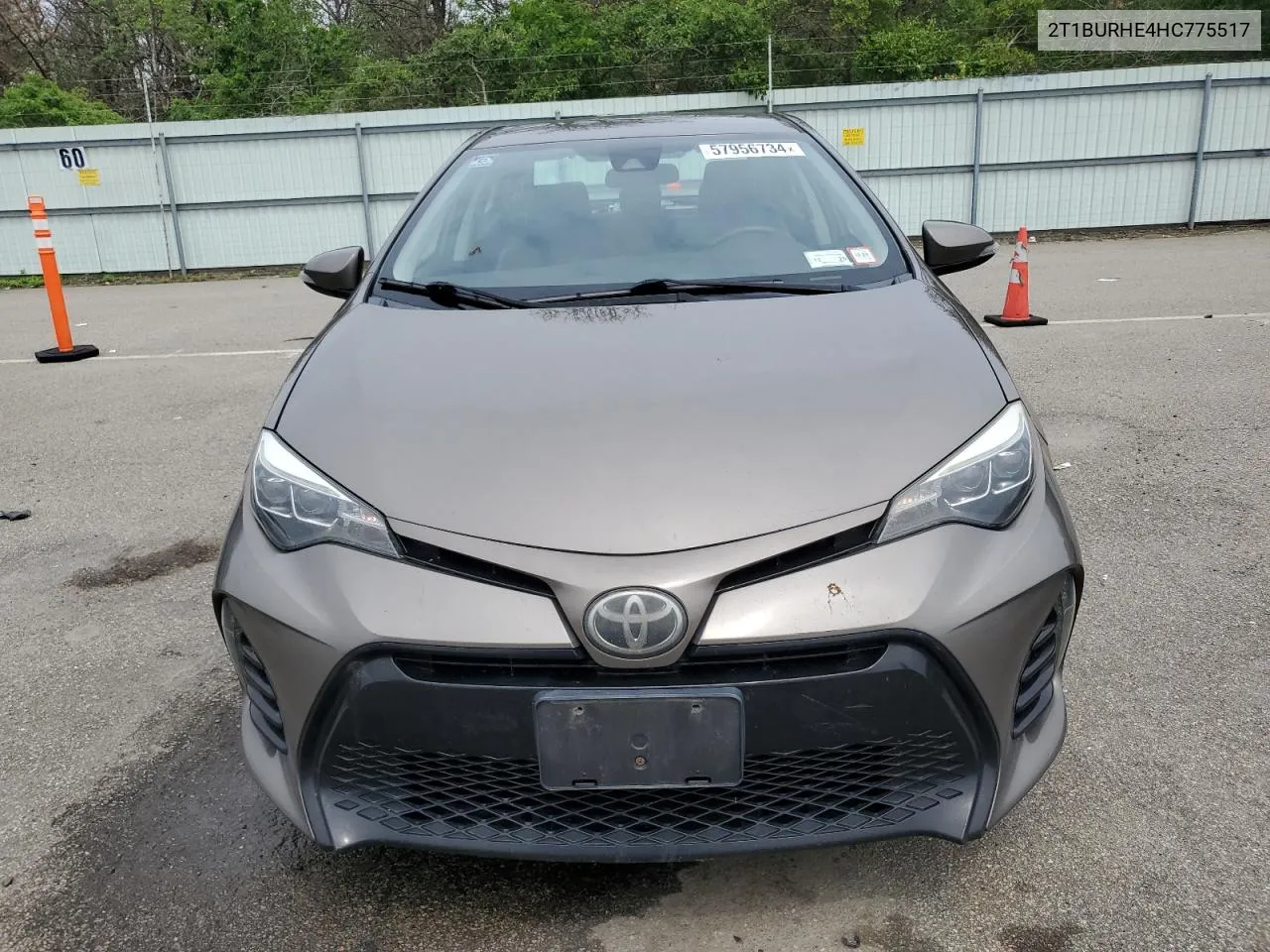 2017 Toyota Corolla L VIN: 2T1BURHE4HC775517 Lot: 57956734