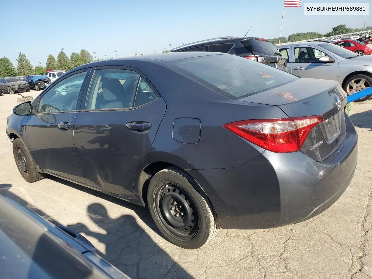 2017 Toyota Corolla L VIN: 5YFBURHE9HP689880 Lot: 58847044