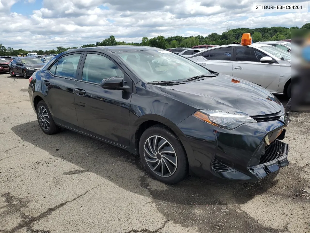 2017 Toyota Corolla L VIN: 2T1BURHE3HC842611 Lot: 59667684