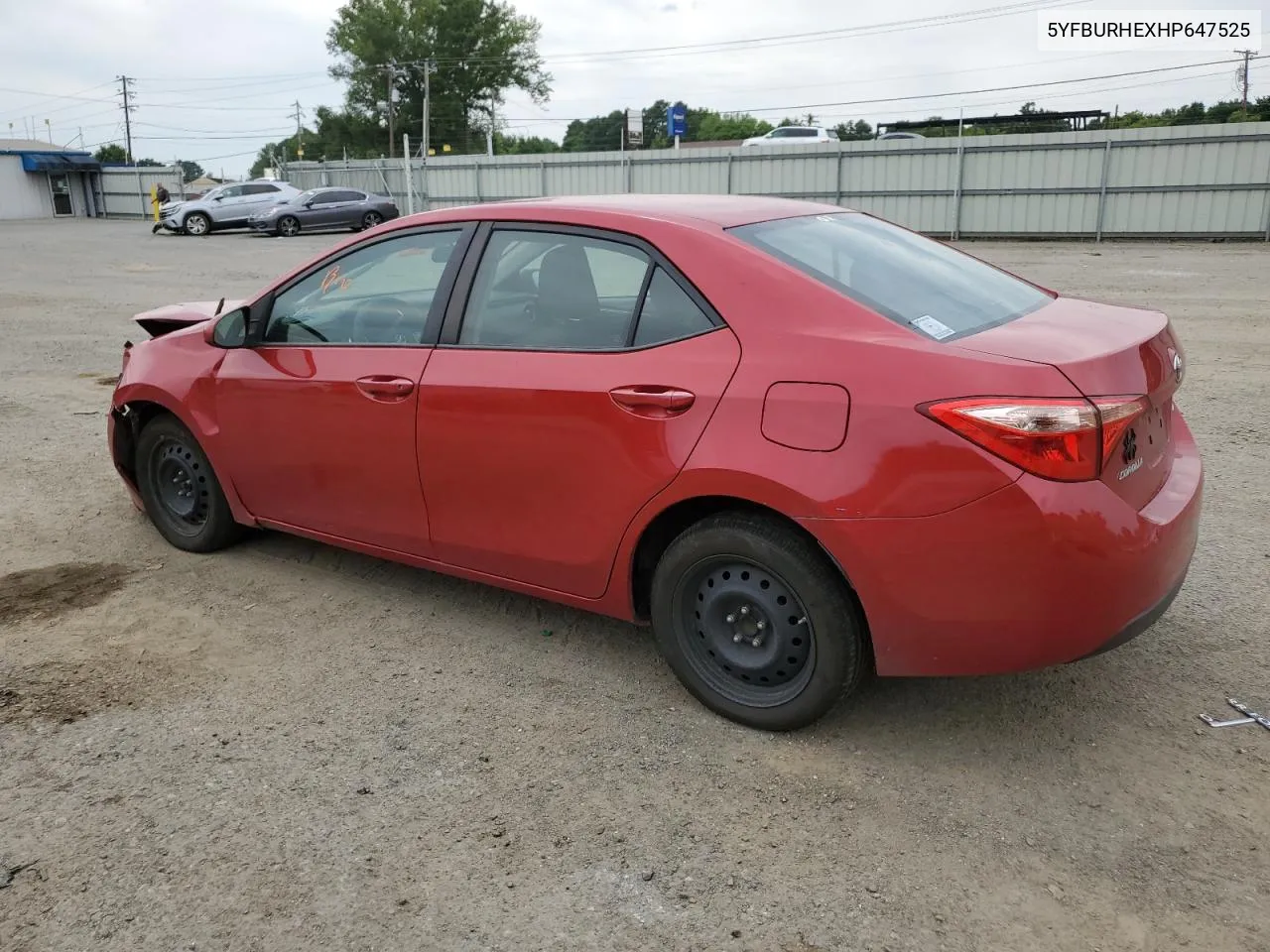 2017 Toyota Corolla L VIN: 5YFBURHEXHP647525 Lot: 59975944