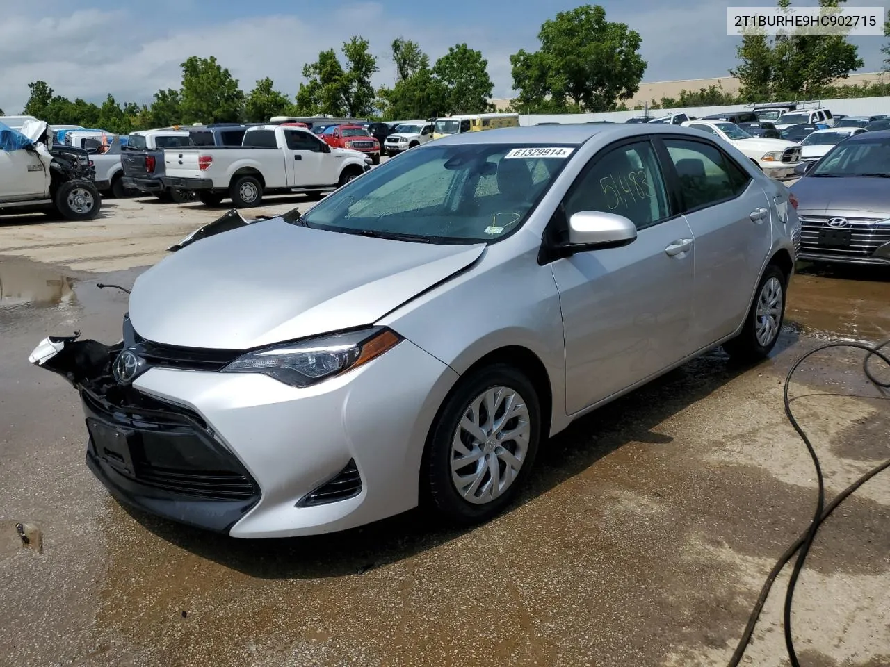 2017 Toyota Corolla L VIN: 2T1BURHE9HC902715 Lot: 61329914