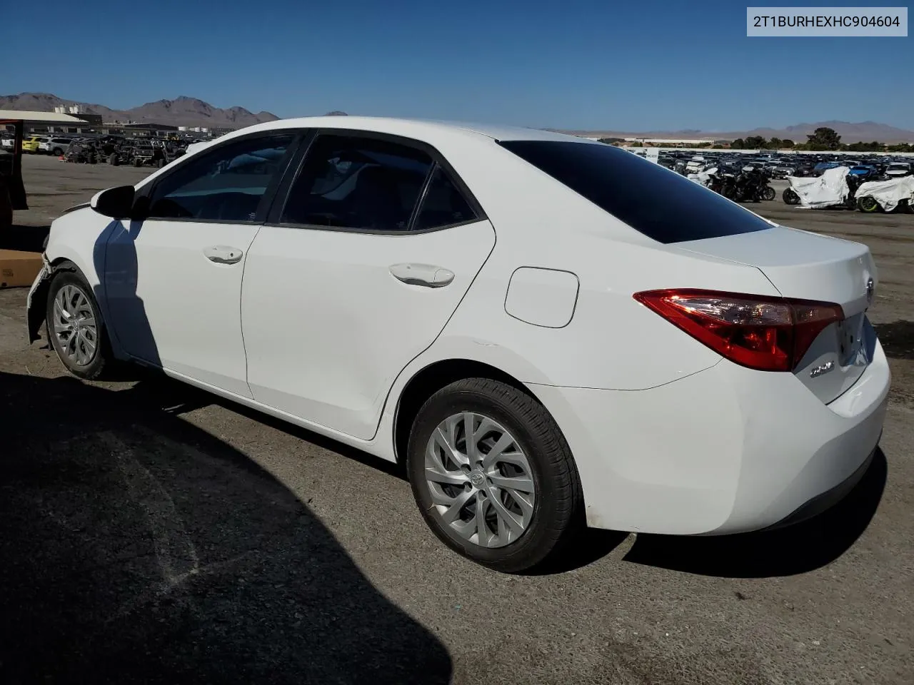 2017 Toyota Corolla L VIN: 2T1BURHEXHC904604 Lot: 61519334