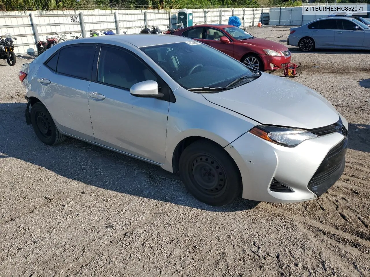 2017 Toyota Corolla L VIN: 2T1BURHE3HC852071 Lot: 61923834