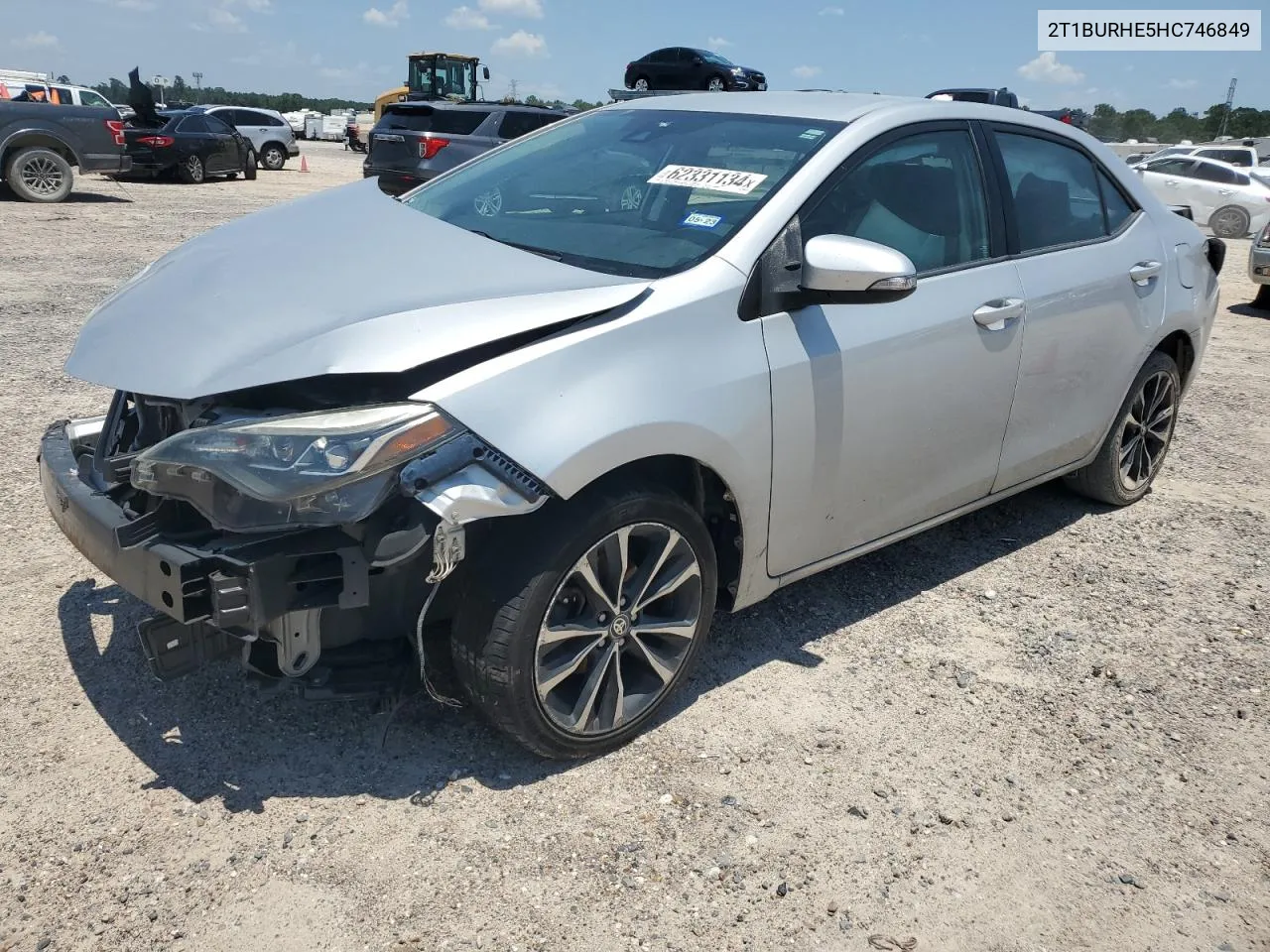 2017 Toyota Corolla L VIN: 2T1BURHE5HC746849 Lot: 62331134