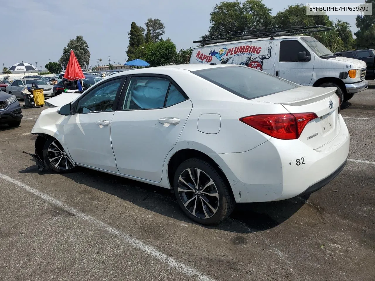 2017 Toyota Corolla L VIN: 5YFBURHE7HP639799 Lot: 62690034