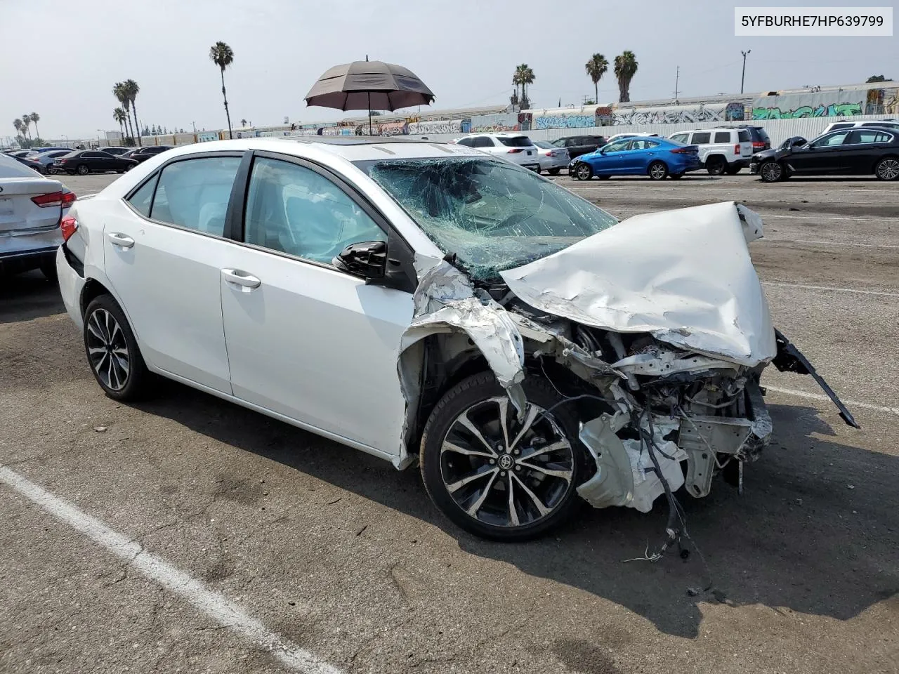 2017 Toyota Corolla L VIN: 5YFBURHE7HP639799 Lot: 62690034