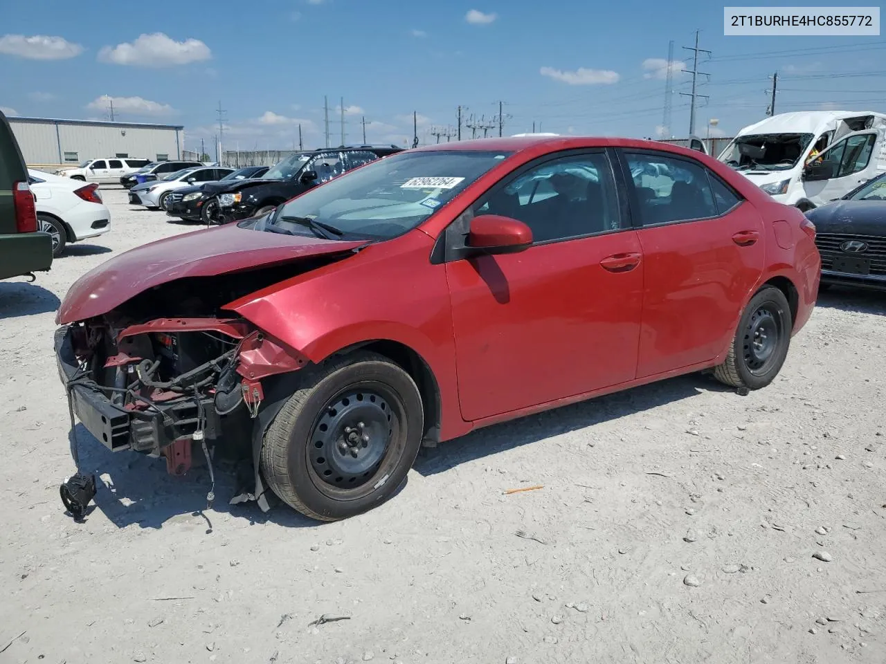 2017 Toyota Corolla L VIN: 2T1BURHE4HC855772 Lot: 62962264