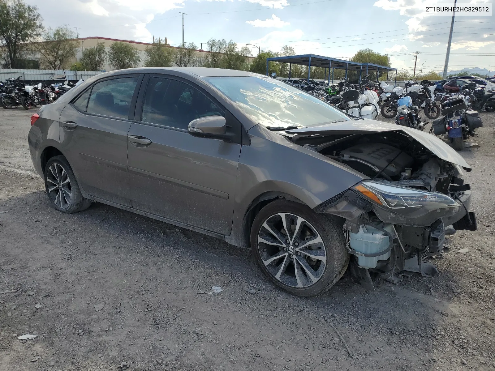 2017 Toyota Corolla L VIN: 2T1BURHE2HC829512 Lot: 63480274