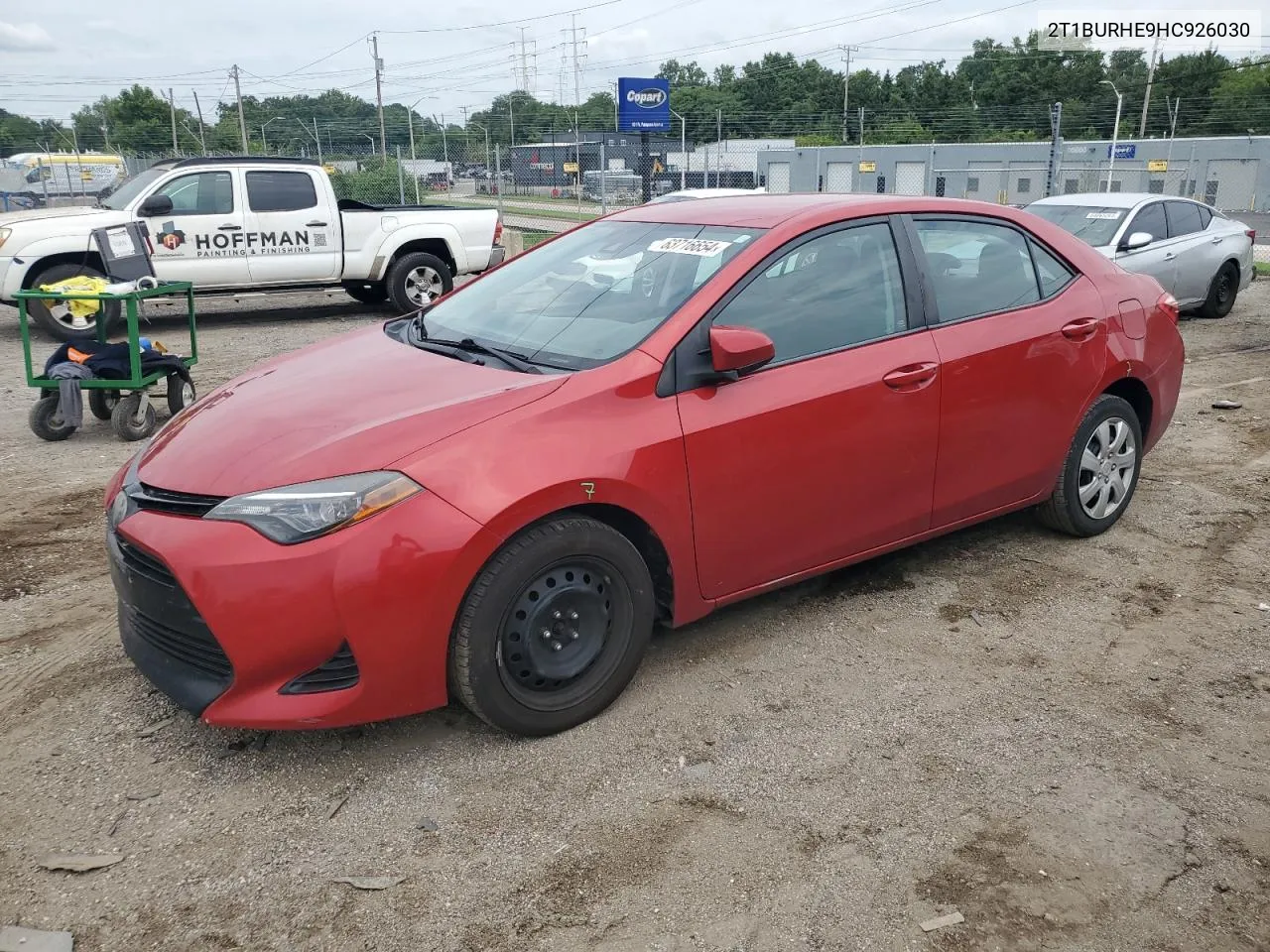 2017 Toyota Corolla L VIN: 2T1BURHE9HC926030 Lot: 63716654