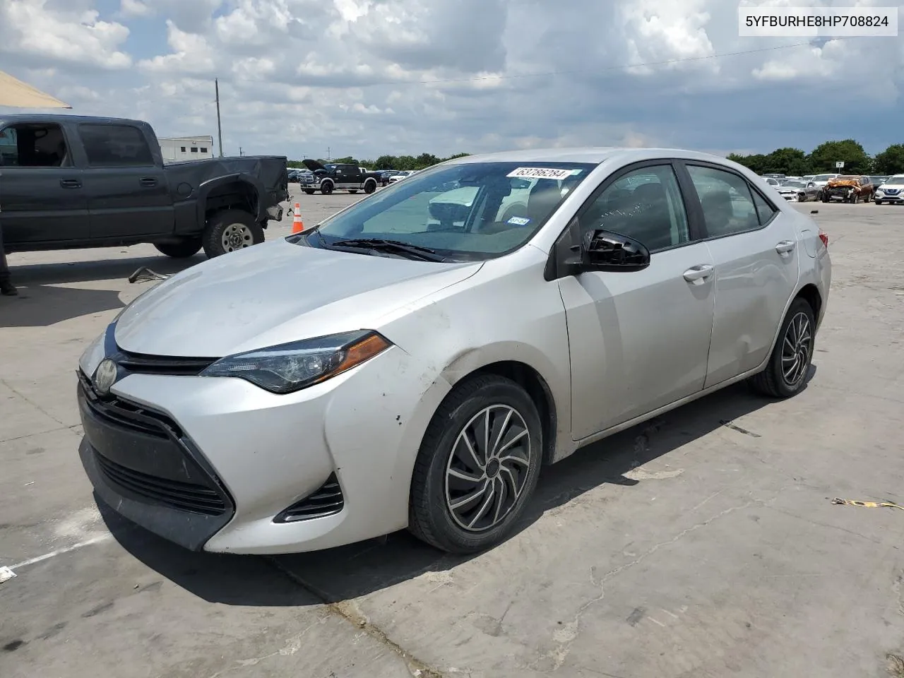 2017 Toyota Corolla L VIN: 5YFBURHE8HP708824 Lot: 63786284