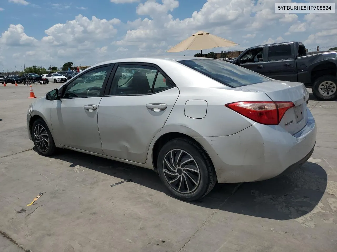 2017 Toyota Corolla L VIN: 5YFBURHE8HP708824 Lot: 63786284