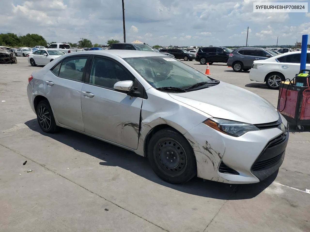 2017 Toyota Corolla L VIN: 5YFBURHE8HP708824 Lot: 63786284