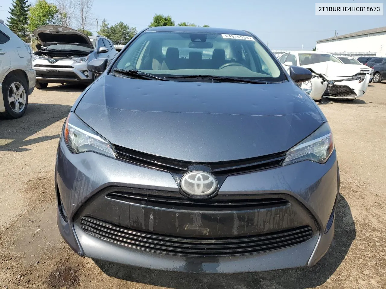 2017 Toyota Corolla L VIN: 2T1BURHE4HC818673 Lot: 64675854