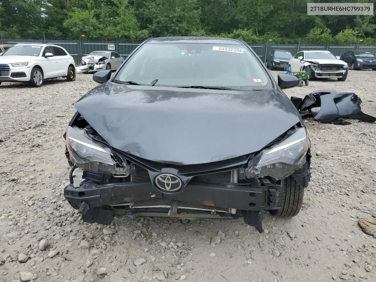 2017 Toyota Corolla L VIN: 2T1BURHE6HC799379 Lot: 64932594