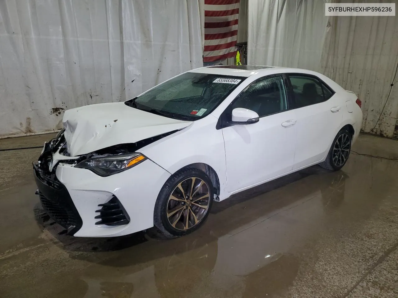 2017 Toyota Corolla L VIN: 5YFBURHEXHP596236 Lot: 65568384