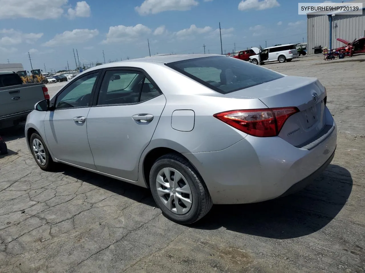 2017 Toyota Corolla L VIN: 5YFBURHE9HP720139 Lot: 65680164