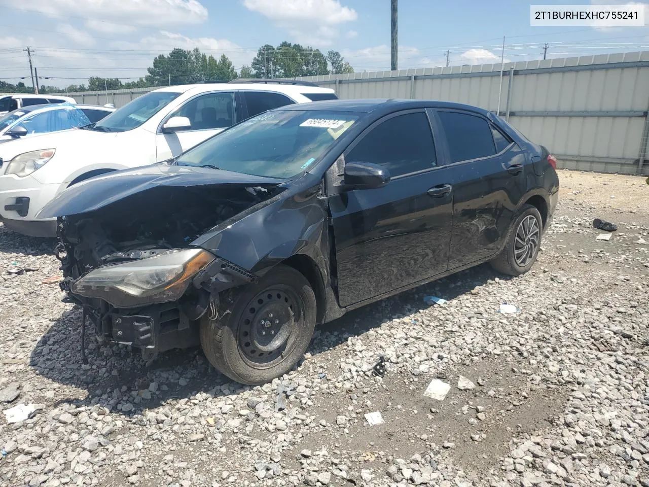 2017 Toyota Corolla L VIN: 2T1BURHEXHC755241 Lot: 66045124