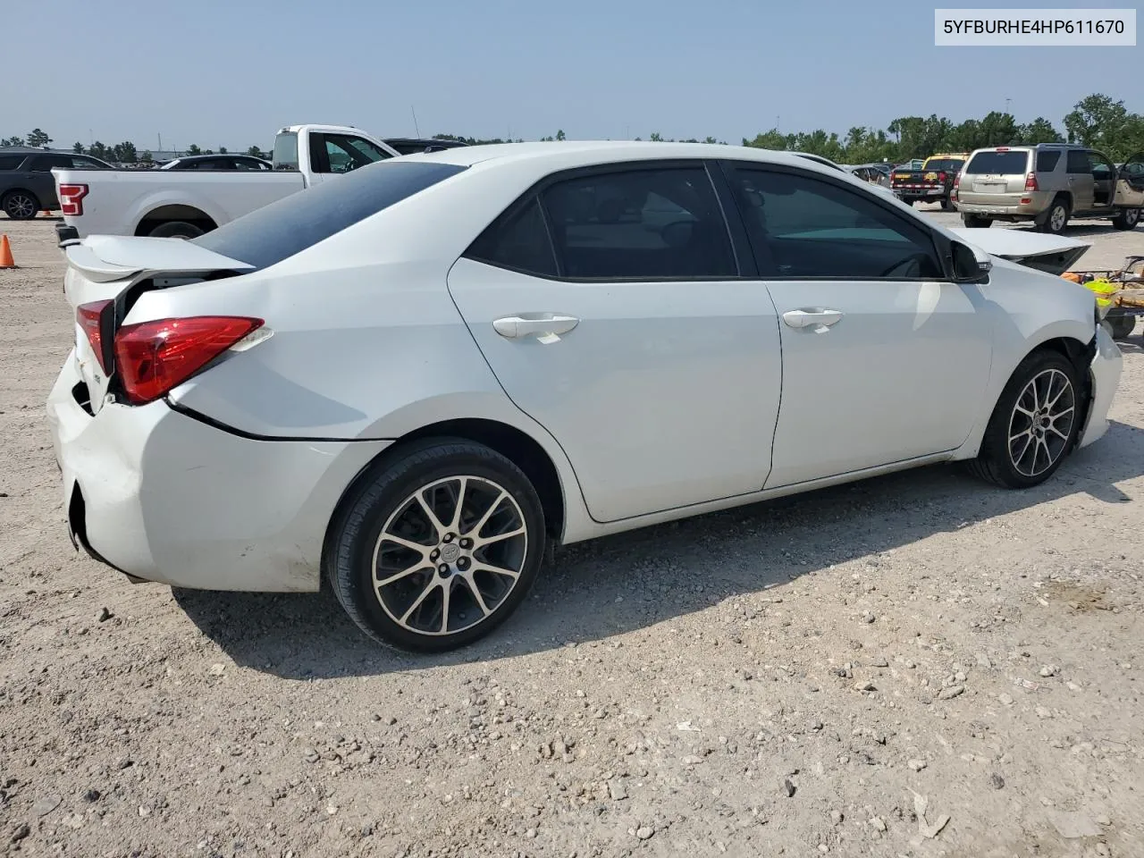 2017 Toyota Corolla L VIN: 5YFBURHE4HP611670 Lot: 66915074