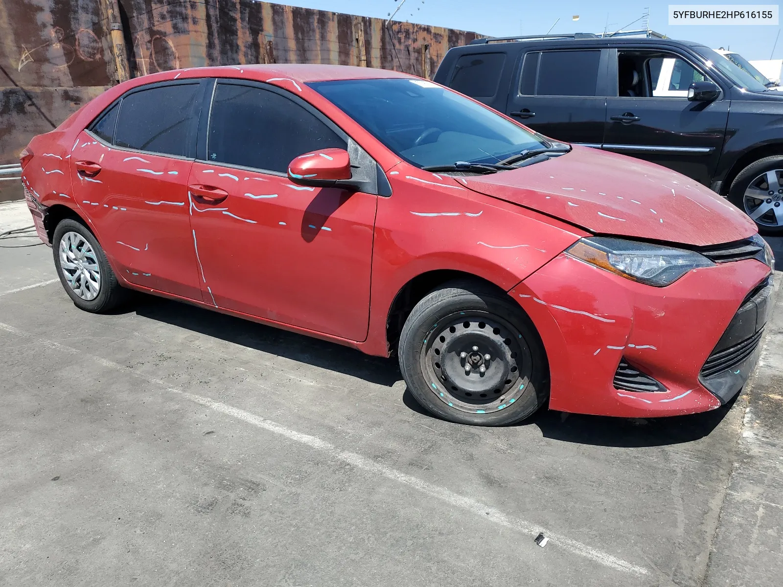 2017 Toyota Corolla L VIN: 5YFBURHE2HP616155 Lot: 67090814