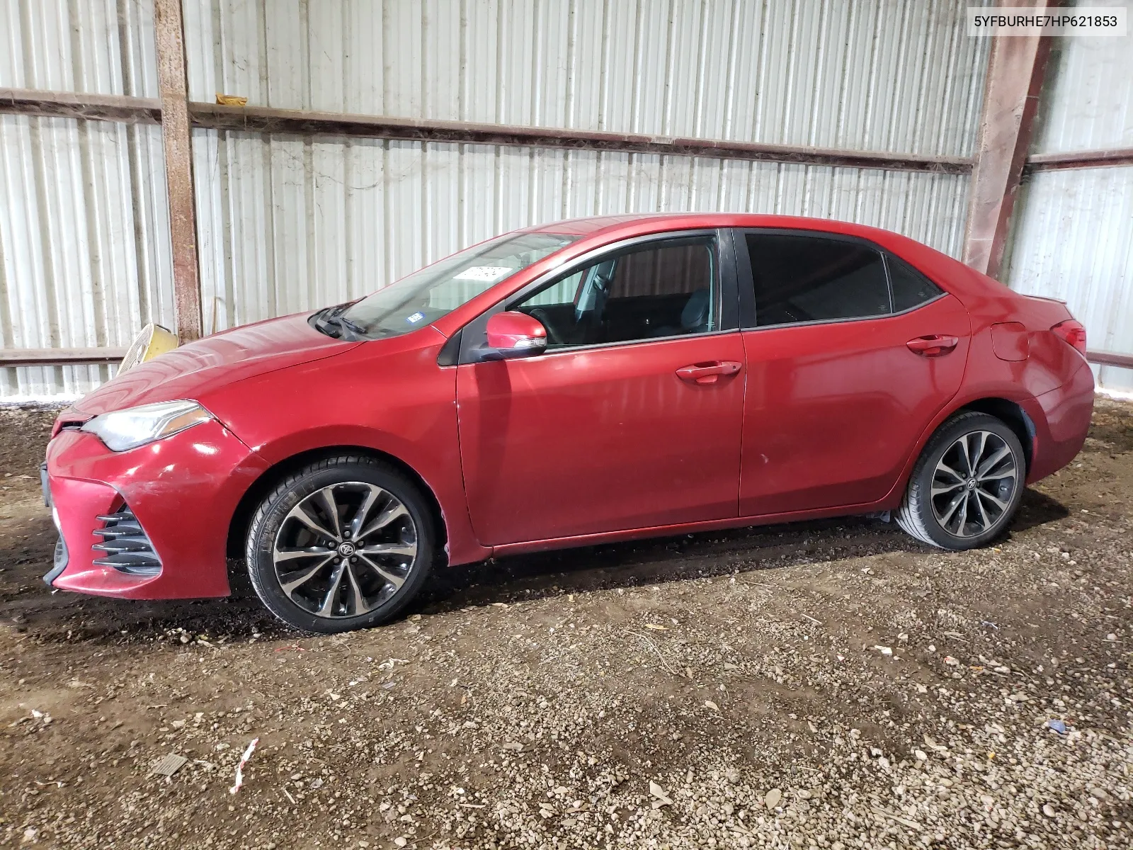 2017 Toyota Corolla L VIN: 5YFBURHE7HP621853 Lot: 67130484