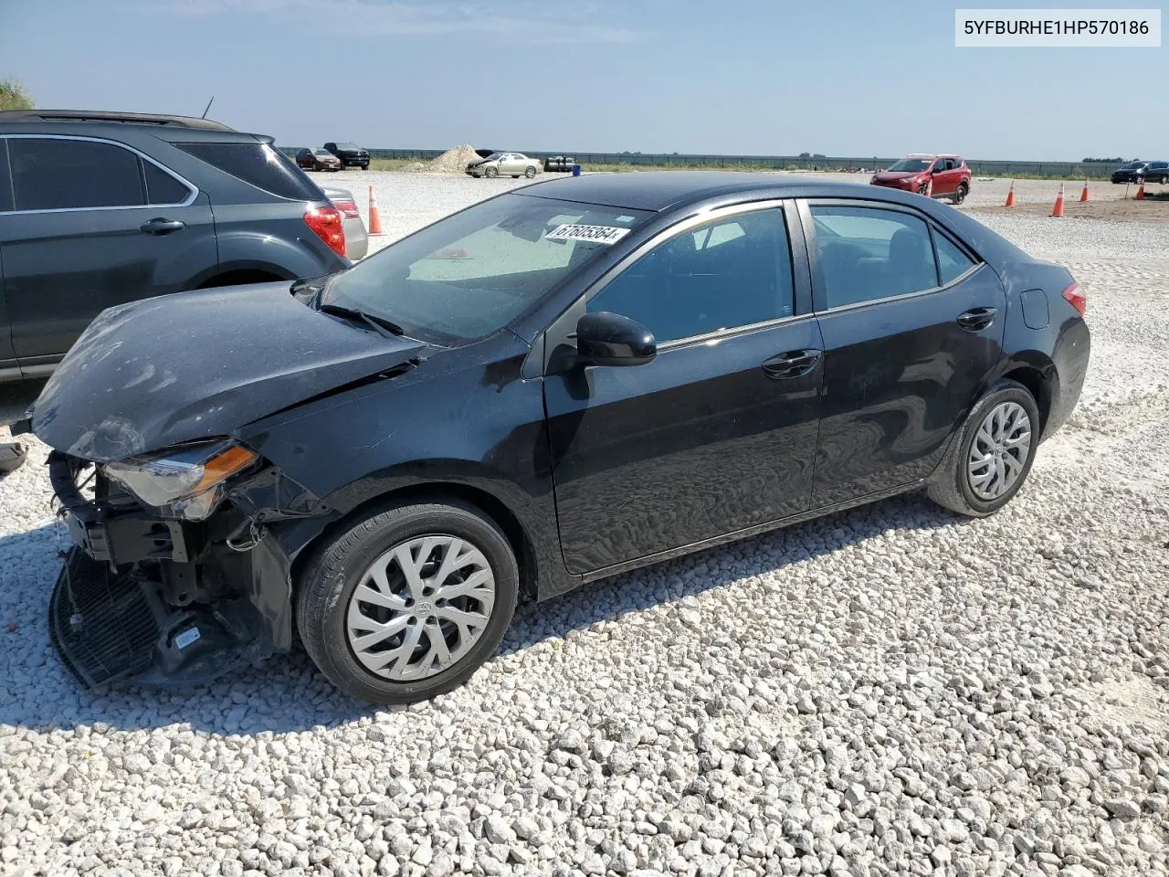 2017 Toyota Corolla L VIN: 5YFBURHE1HP570186 Lot: 67605364