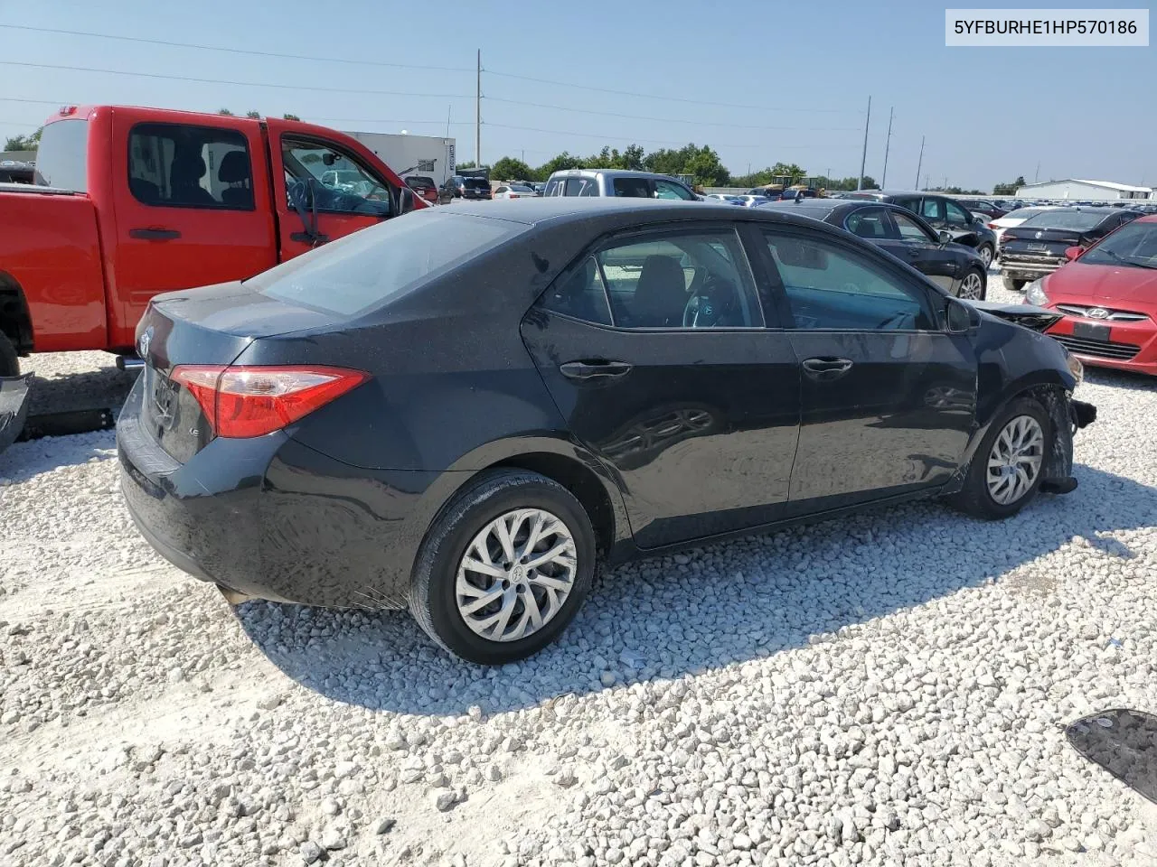 2017 Toyota Corolla L VIN: 5YFBURHE1HP570186 Lot: 67605364