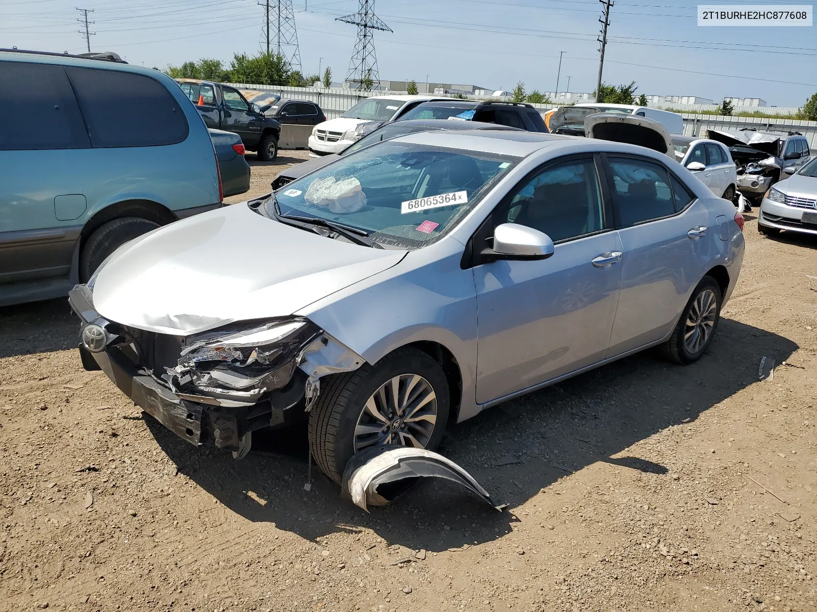 2017 Toyota Corolla L VIN: 2T1BURHE2HC877608 Lot: 68065364