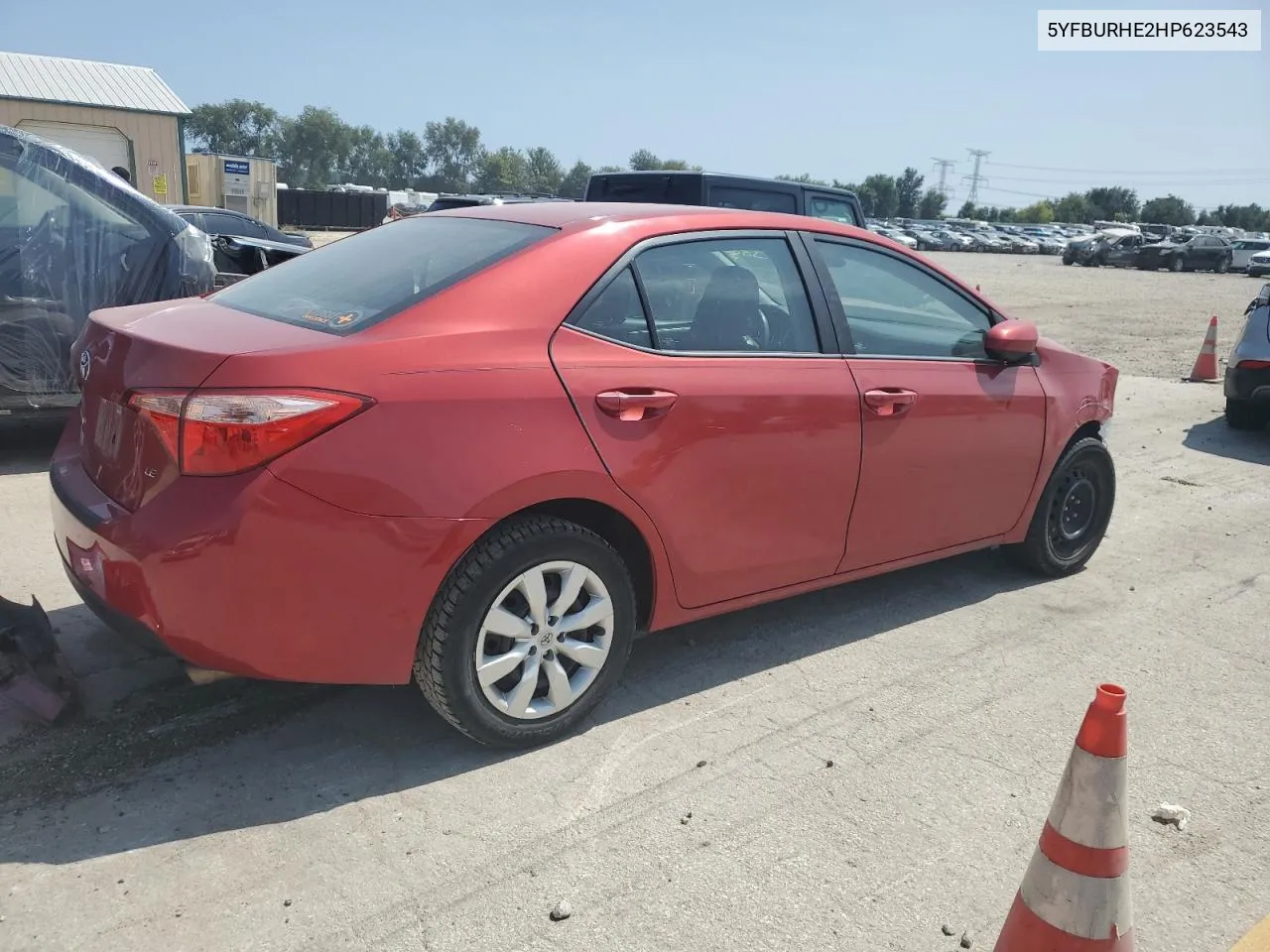 2017 Toyota Corolla L VIN: 5YFBURHE2HP623543 Lot: 68643804