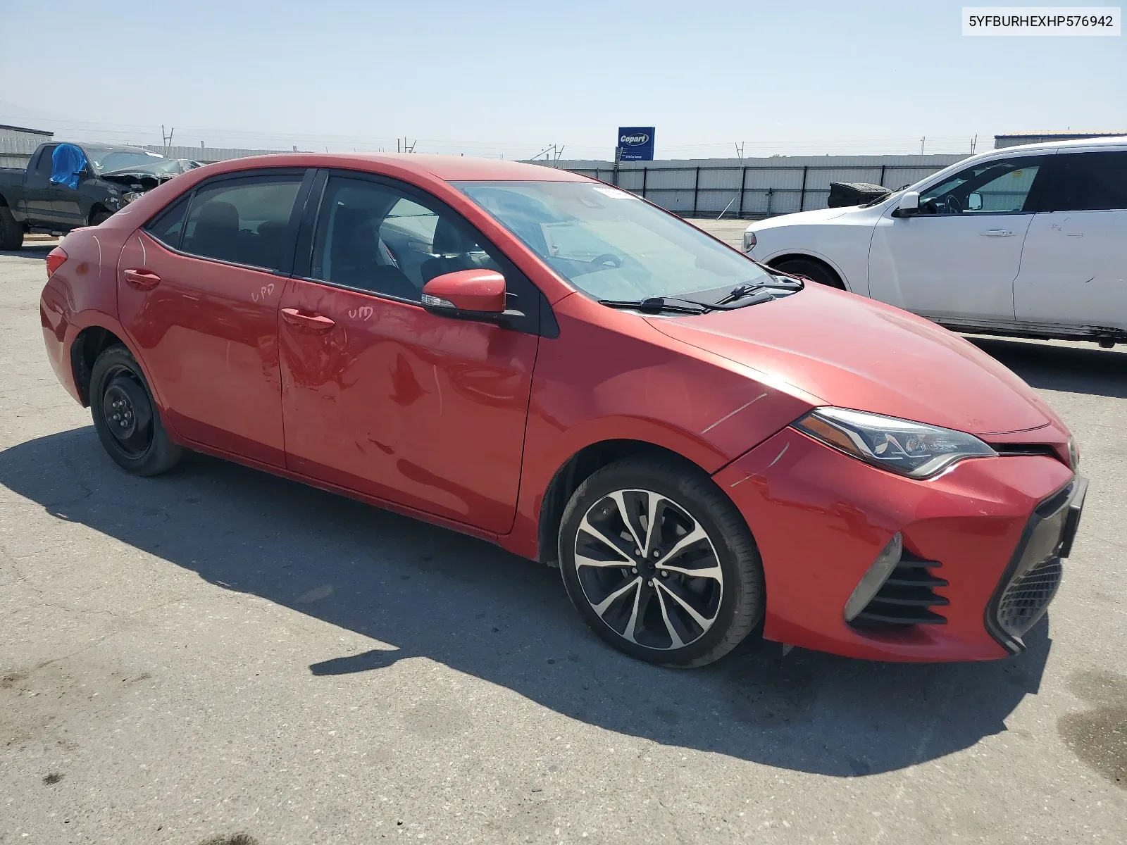 2017 Toyota Corolla L VIN: 5YFBURHEXHP576942 Lot: 68694484