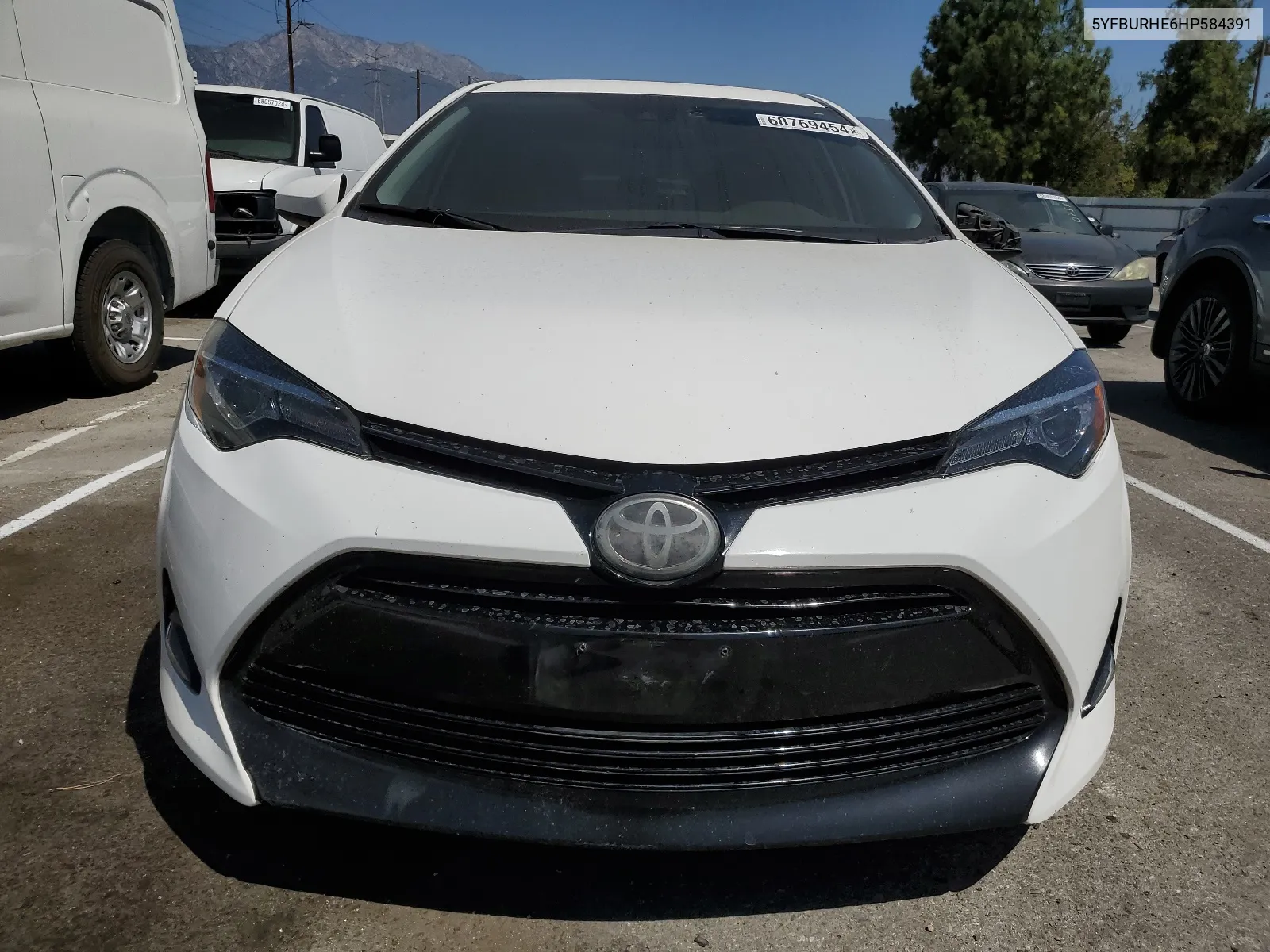 2017 Toyota Corolla L VIN: 5YFBURHE6HP584391 Lot: 68769454