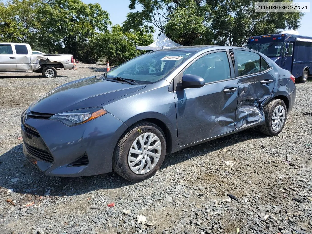 2017 Toyota Corolla L VIN: 2T1BURHE8HC772524 Lot: 68950064