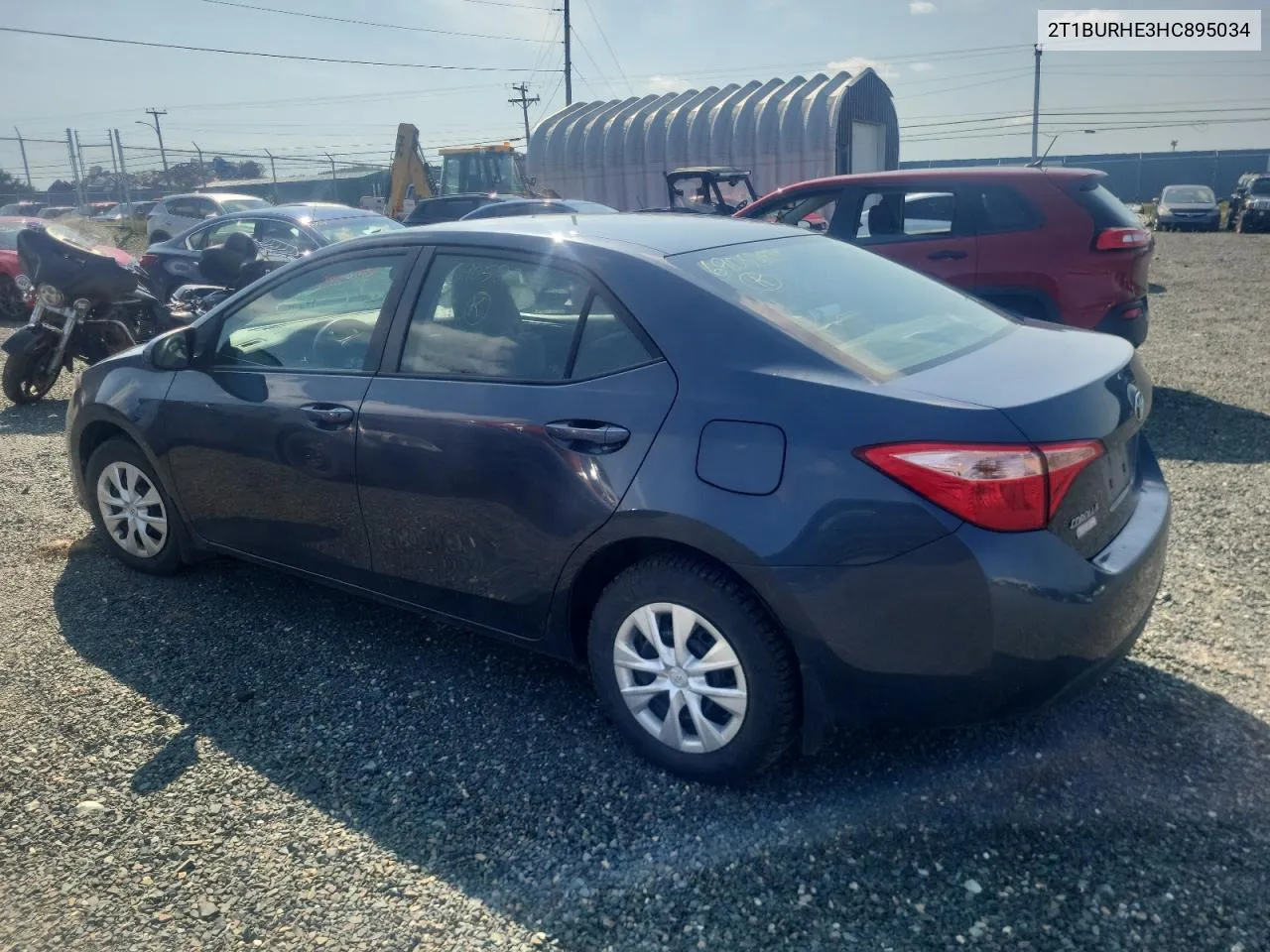 2017 Toyota Corolla L VIN: 2T1BURHE3HC895034 Lot: 69052884