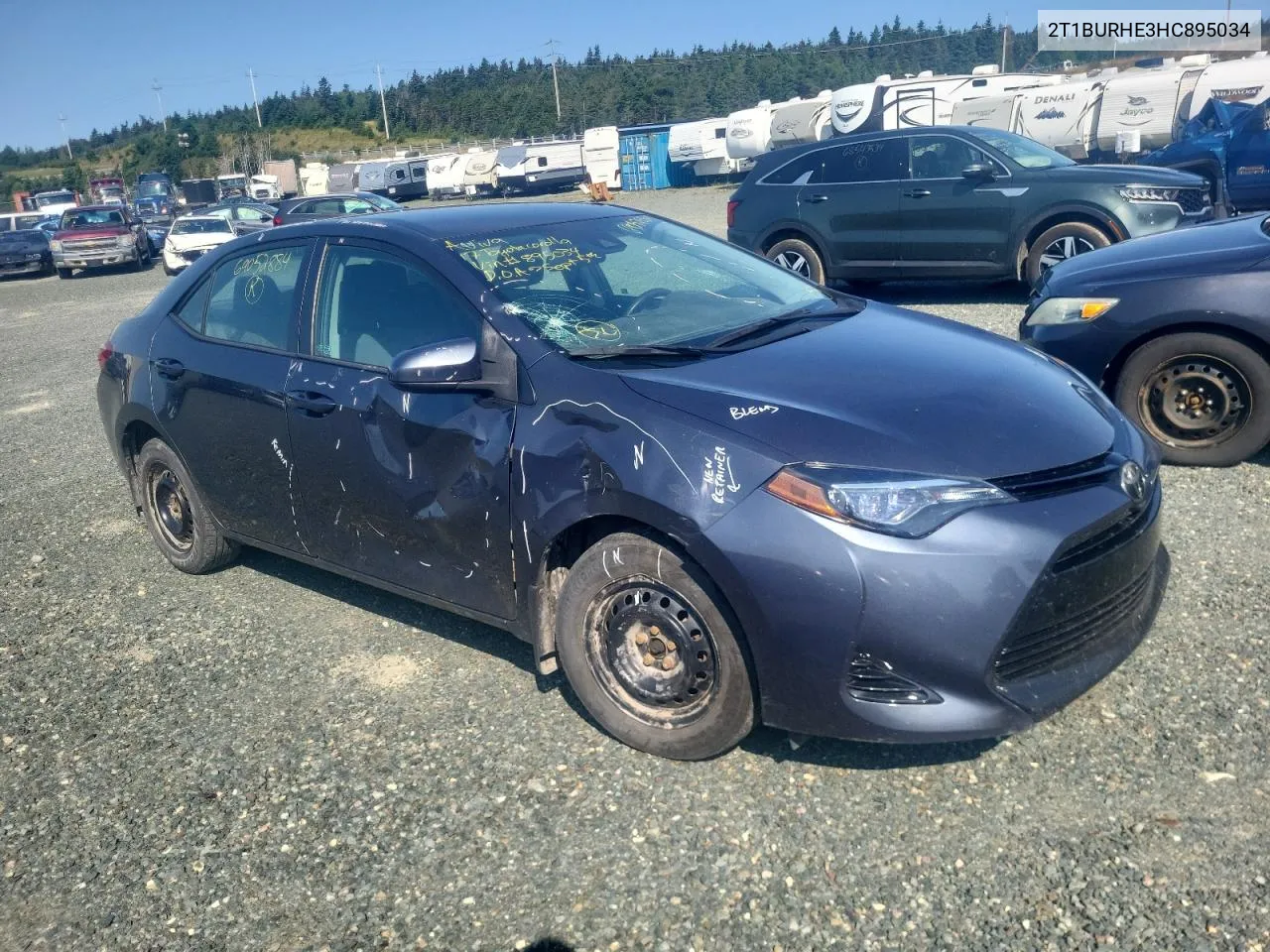 2017 Toyota Corolla L VIN: 2T1BURHE3HC895034 Lot: 69052884