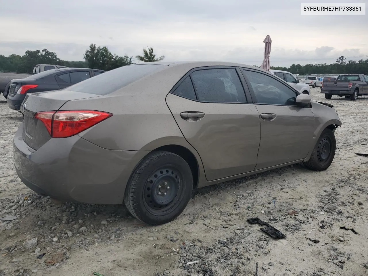 2017 Toyota Corolla L VIN: 5YFBURHE7HP733861 Lot: 69218504