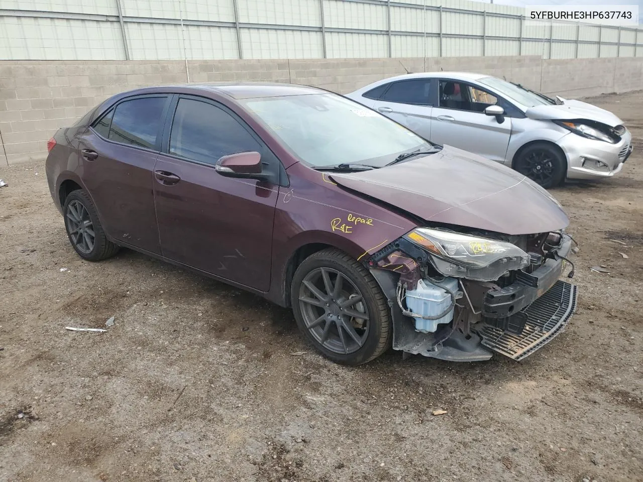 5YFBURHE3HP637743 2017 Toyota Corolla L