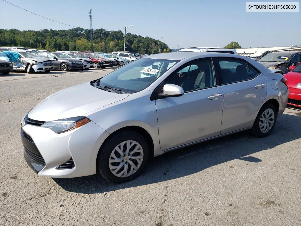 2017 Toyota Corolla L VIN: 5YFBURHE3HP585000 Lot: 69385144