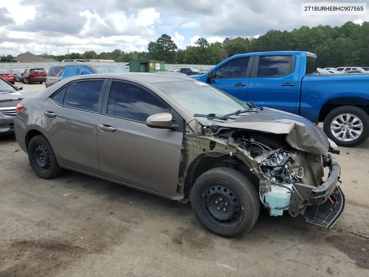 2017 Toyota Corolla L VIN: 2T1BURHE8HC907565 Lot: 69476264