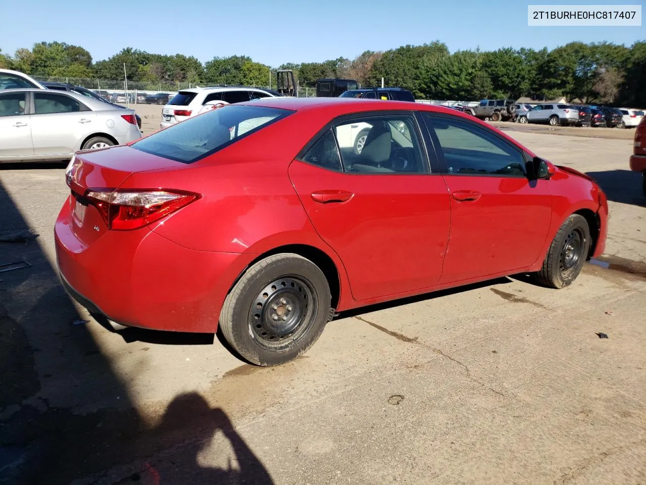 2017 Toyota Corolla L VIN: 2T1BURHE0HC817407 Lot: 69534364