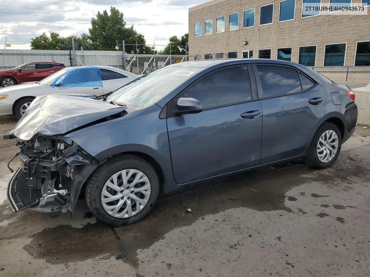 2017 Toyota Corolla L VIN: 2T1BURHE4HC943673 Lot: 69603894