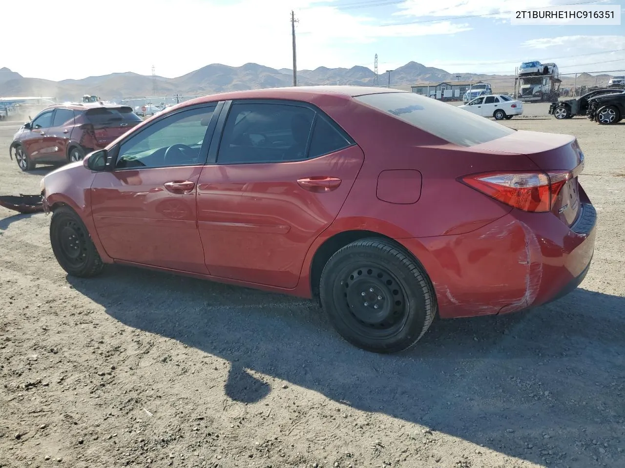 2017 Toyota Corolla L VIN: 2T1BURHE1HC916351 Lot: 69603924