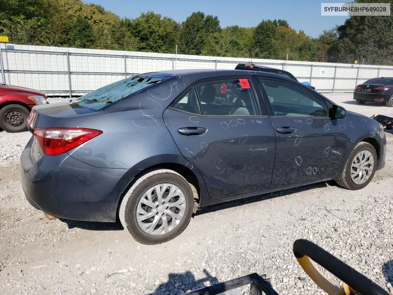 2017 Toyota Corolla L VIN: 5YFBURHE8HP689028 Lot: 69649634