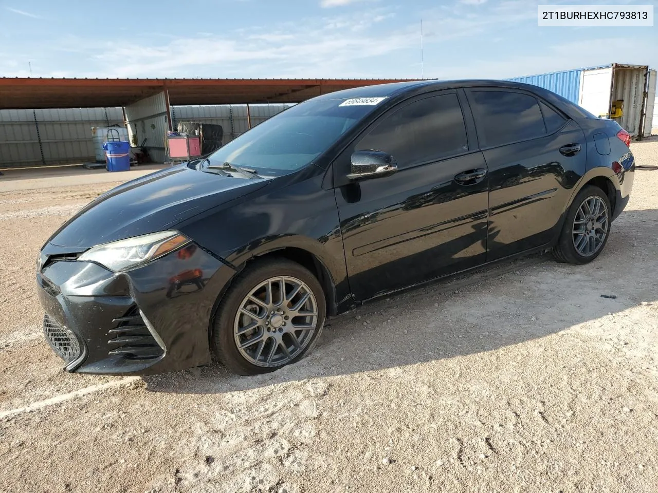 2017 Toyota Corolla L VIN: 2T1BURHEXHC793813 Lot: 69649834