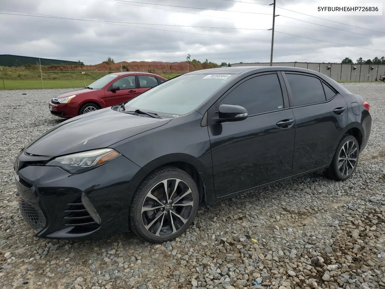 2017 Toyota Corolla L VIN: 5YFBURHE6HP726836 Lot: 70208984